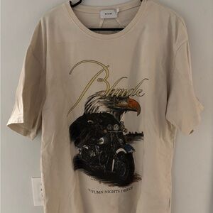 Rhude Beige Eagle Graphic Tee